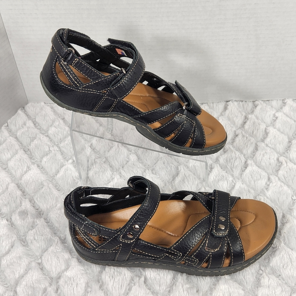 Kalso Earth Shoe Black leather sandal - Picture 3 of 12